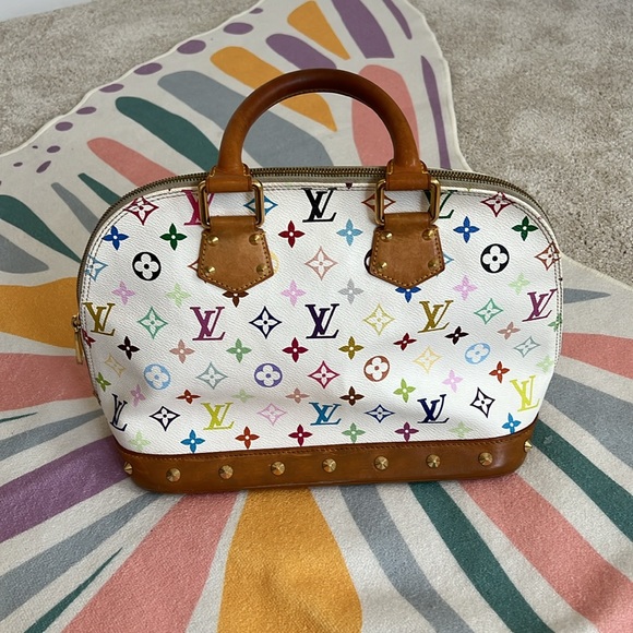 Louis Vuitton Alma Multicolor White Monogram - Picture 5 of 13